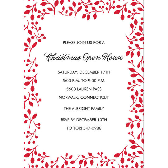 Berry Frame Invitations